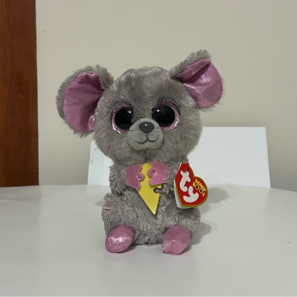 TY Beanie Boos - Squeaker the Mouse (Glitter Eyes)
